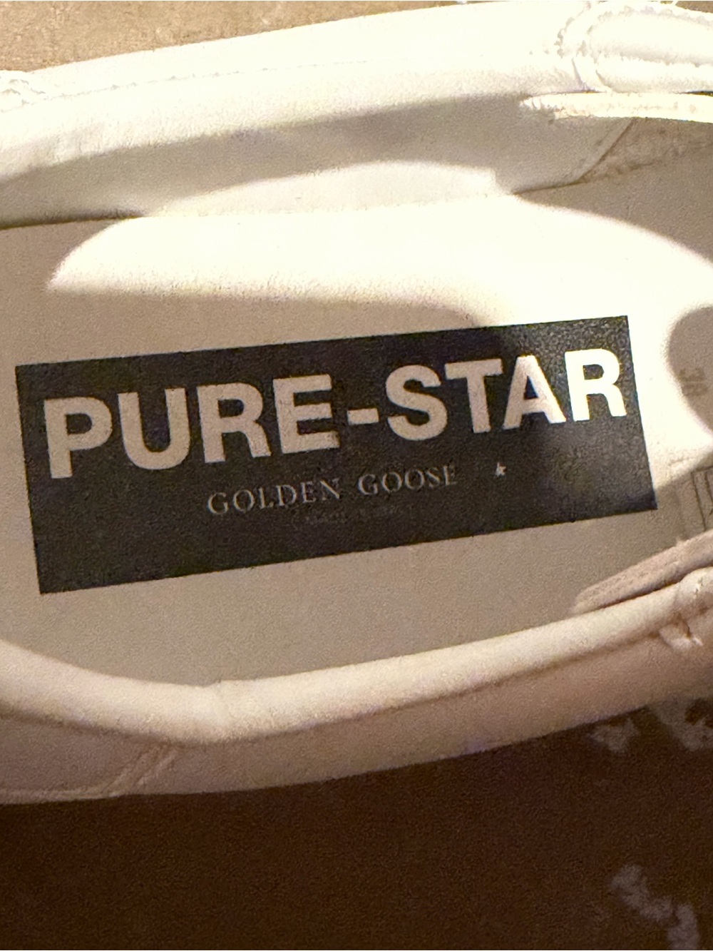 Golden Goose Pure-Star White Low-Top Sneakers - Picture 5 of 9
